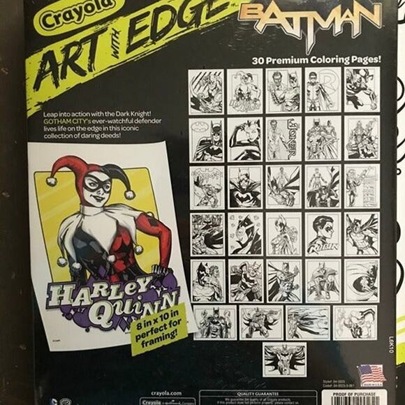 Crayola Art With Edge Batman Collection Coloring Book (C1) - Picture 2 of 2